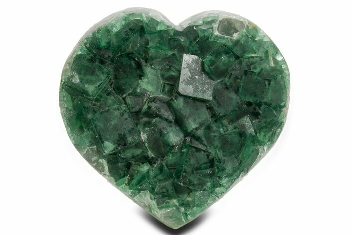 Heart-Shaped Fluorescent Fluorite Crystal Cluster - Madagascar #361392